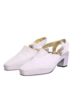 Dolce & Gabbana Off White Block Heel Slingback Sandals Women's Shoes (Pre-Owned) 11 Dolce & Gabbana Off White Block Heel Slingback Sandals Women's Shoes (Pre-Owned) -Lux Lair Store 5403725