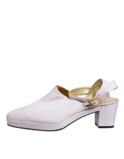 Dolce & Gabbana Off White Block Heel Slingback Sandals Women's Shoes (Pre-Owned) 13 Dolce & Gabbana Off White Block Heel Slingback Sandals Women's Shoes (Pre-Owned) -Lux Lair Store 5403740