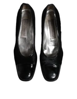 Dolce & Gabbana Black Leather Block Heels Pumps Women's Shoes (Pre-Owned) 10 Dolce & Gabbana Black Leather Block Heels Pumps Women's Shoes (Pre-Owned) -Lux Lair Store 5404210
