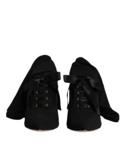 Dolce & Gabbana Black Stiletto Heels Mid Calf Boots Women's Shoes (Pre-Owned) 8 Dolce & Gabbana Black Stiletto Heels Mid Calf Boots Women's Shoes (Pre-Owned) -Lux Lair Store 5408371