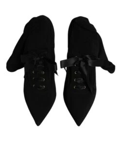 Dolce & Gabbana Black Stiletto Heels Mid Calf Boots Women's Shoes (Pre-Owned) 9 Dolce & Gabbana Black Stiletto Heels Mid Calf Boots Women's Shoes (Pre-Owned) -Lux Lair Store 5408376