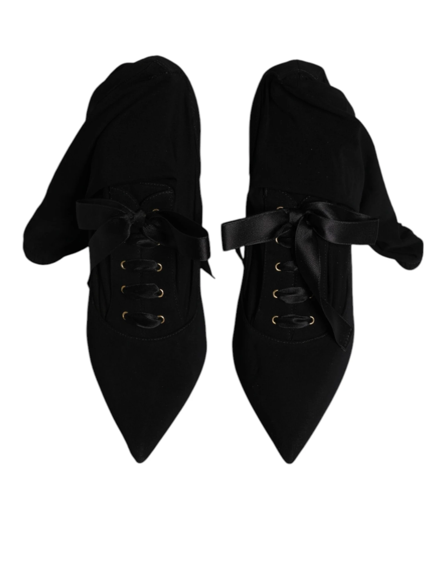 Dolce & Gabbana Black Stiletto Heels Mid Calf Boots Women's Shoes (Pre-Owned) 5 Dolce & Gabbana Black Stiletto Heels Mid Calf Boots Women's Shoes (Pre-Owned) - Image 3