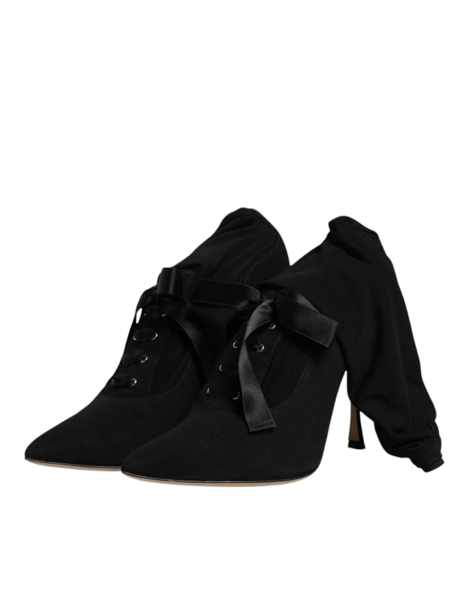 Dolce & Gabbana Black Stiletto Heels Mid Calf Boots Women's Shoes (Pre-Owned) 6 Dolce & Gabbana Black Stiletto Heels Mid Calf Boots Women's Shoes (Pre-Owned) - Image 4