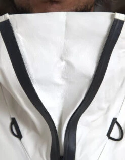 Bottega Veneta White Leather Men Waterproof Jacket Men's Blouson -Lux Lair Store 5413351