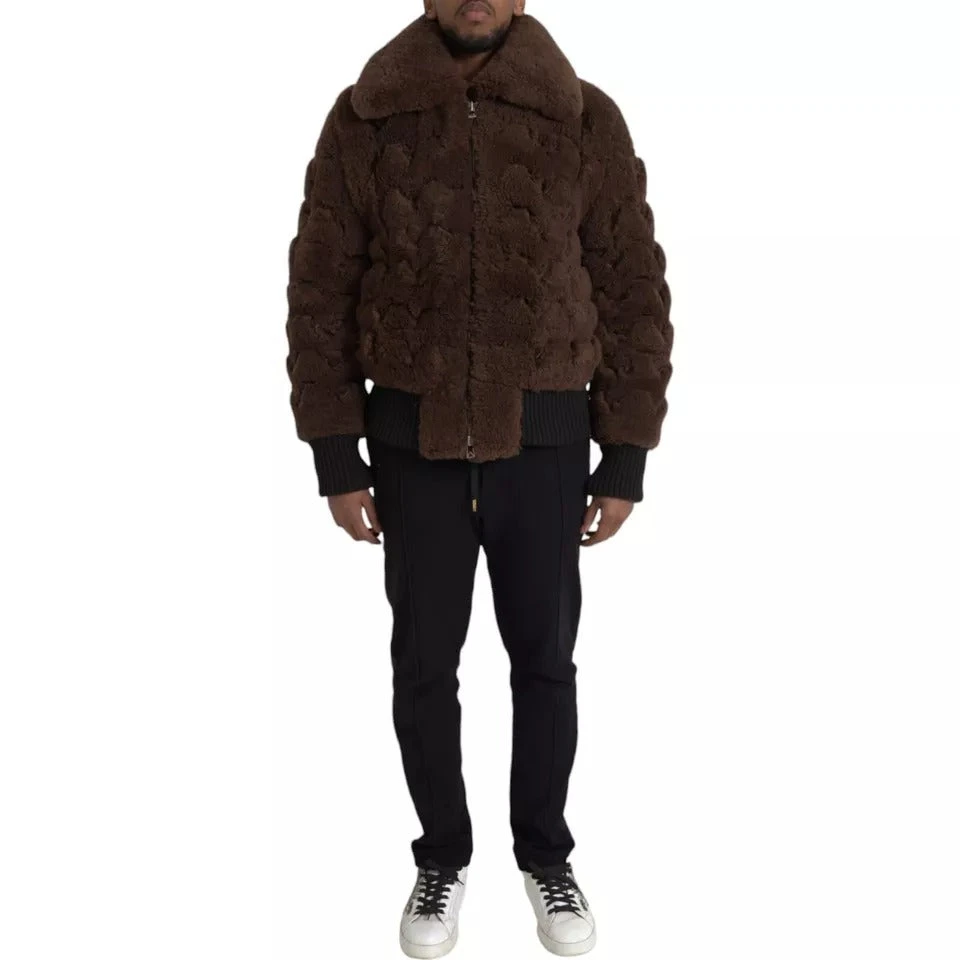 Bottega Veneta Brown Fur Lamb Shearling Coat Men's Jacket 3 Bottega Veneta Brown Fur Lamb Shearling Coat Men's Jacket
