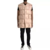 Bottega Veneta Beige Quilted Sleeveless Calf Leather Men's Jacket 2 Bottega Veneta Beige Quilted Sleeveless Calf Leather Men's Jacket -Lux Lair Store 5413867