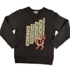 Gucci Boys Black Cotton Logo Print Dragon Patch Sweatshirt 10 XS -Lux Lair Store 547560 1