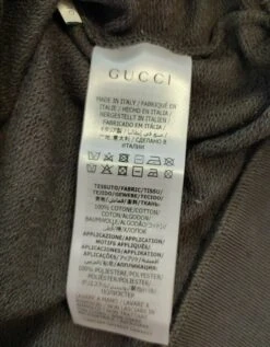 Gucci Boys Black Cotton Logo Print Dragon Patch Sweatshirt 10 XS -Lux Lair Store 547560 5