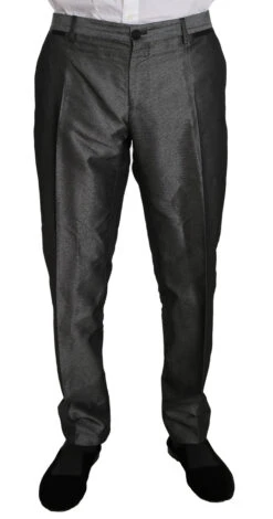 Dolce & Gabbana Gray Patterned MARTINI 2 Piece Men's Suit -Lux Lair Store 571500