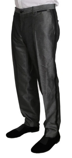 Dolce & Gabbana Gray Patterned MARTINI 2 Piece Men's Suit -Lux Lair Store 571501