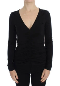Versace Jeans Black Stretch Longsleeve Women's Sweater