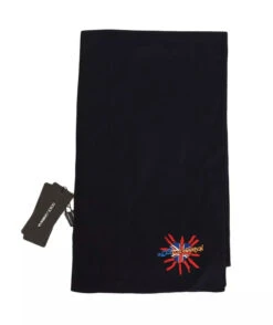 Dolce & Gabbana Blue Wool #DGLovesLondon Shawl Men's Scarf (Pre-Owned) -Lux Lair Store 5929711