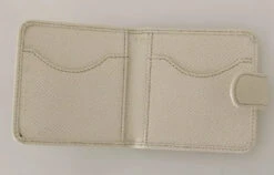 Dolce & Gabbana White Dauphine Leather Condom Case Holder Pocket Men's Wallet -Lux Lair Store 5932270