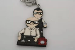 Dolce & Gabbana Silver Leather Dominico Stefano #DGFAMILY Logo Badge Men's Keychain 8 Dolce & Gabbana Silver Leather Dominico Stefano #DGFAMILY Logo Badge Men's Keychain -Lux Lair Store 5933077