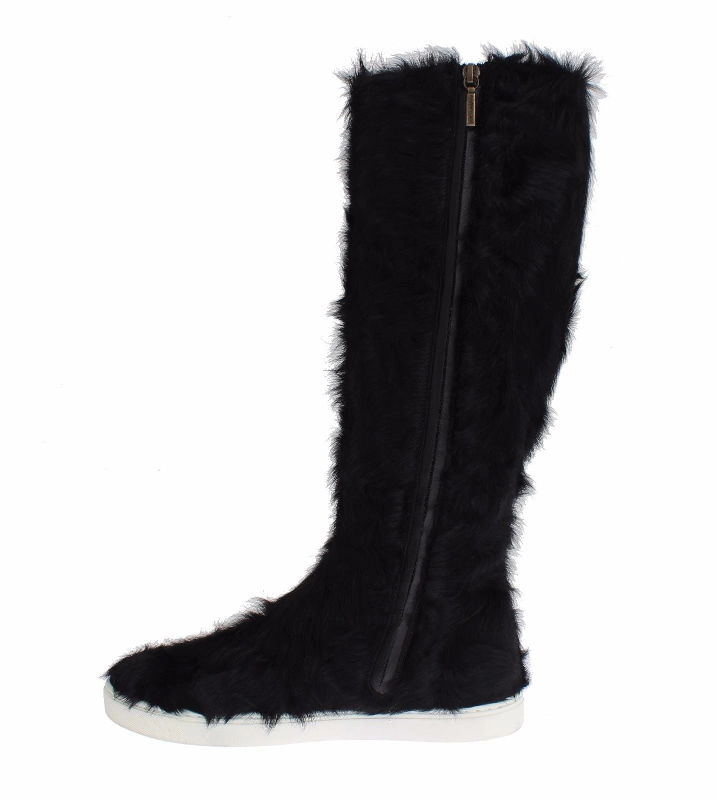 Dolce & Gabbana Black Xiangao Lamb Fur Leather Women's Boots 7 Dolce & Gabbana Black Xiangao Lamb Fur Leather Women's Boots - Image 5