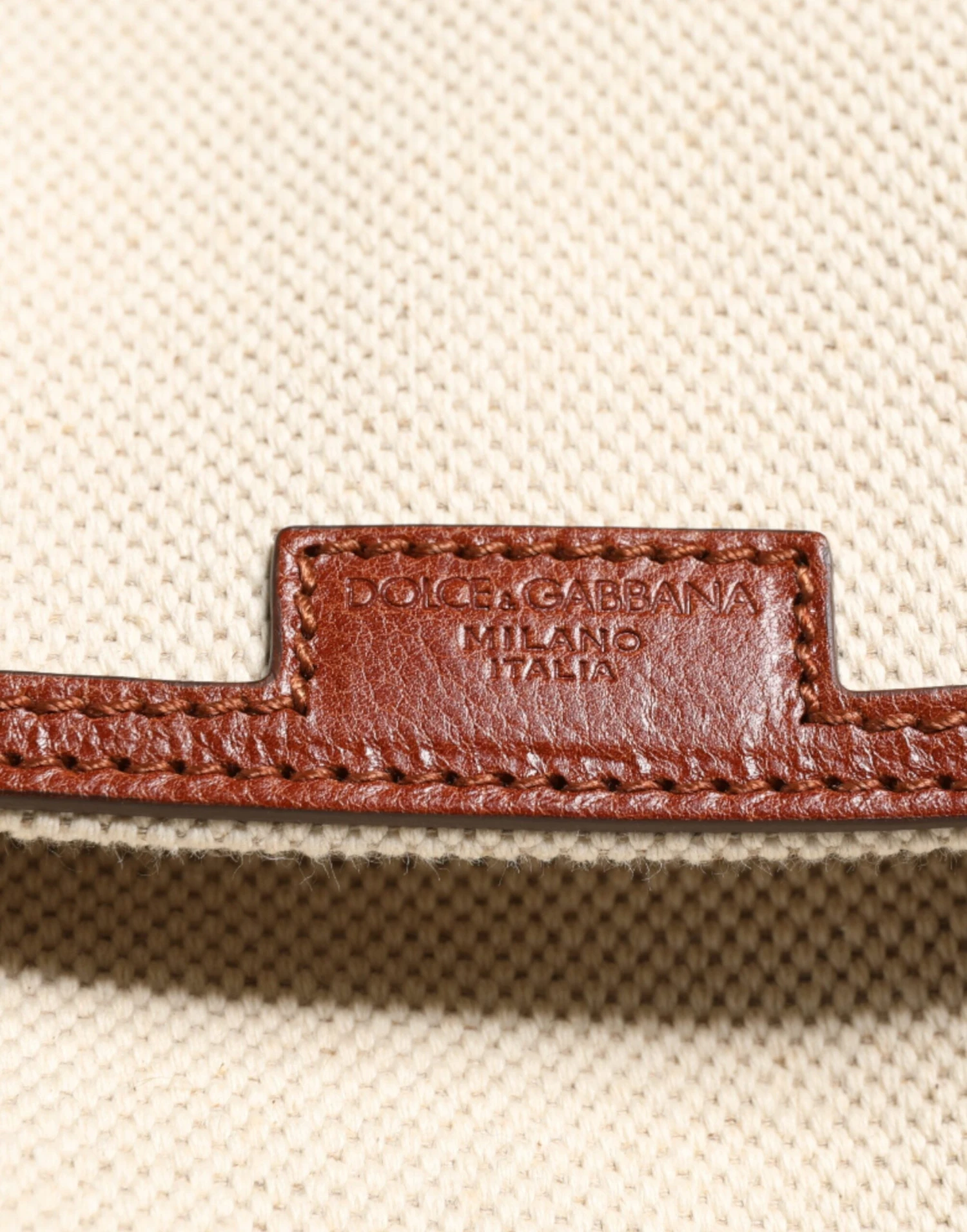 Dolce & Gabbana Beige Brown Canvas Leather Travel Back Pack Men's Bag (Pre-Owned) 4 Dolce & Gabbana Beige Brown Canvas Leather Travel Back Pack Men's Bag (Pre-Owned) - Image 2