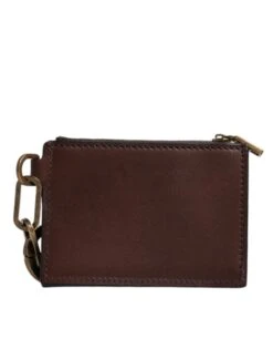 Dolce & Gabbana Brown Leather Zip Logo Keyring Coin Purse Keyring Men's Wallet (Pre-Owned) 10 Dolce & Gabbana Brown Leather Zip Logo Keyring Coin Purse Keyring Men's Wallet (Pre-Owned) -Lux Lair Store 6054562