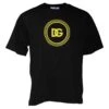Dolce & Gabbana Black Logo Print Cotton Crew Neck Men's T-shirt -Lux Lair Store 6095240