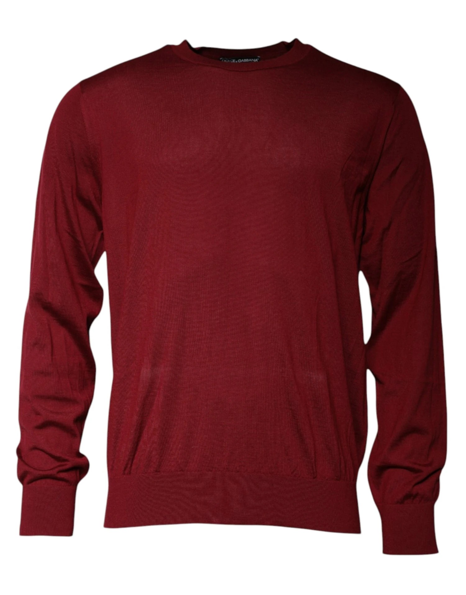 Dolce & Gabbana Maroon Cashmere Crew Neck Pullover Men's Sweater (Pre-Owned) 3 Dolce & Gabbana Maroon Cashmere Crew Neck Pullover Men's Sweater (Pre-Owned)
