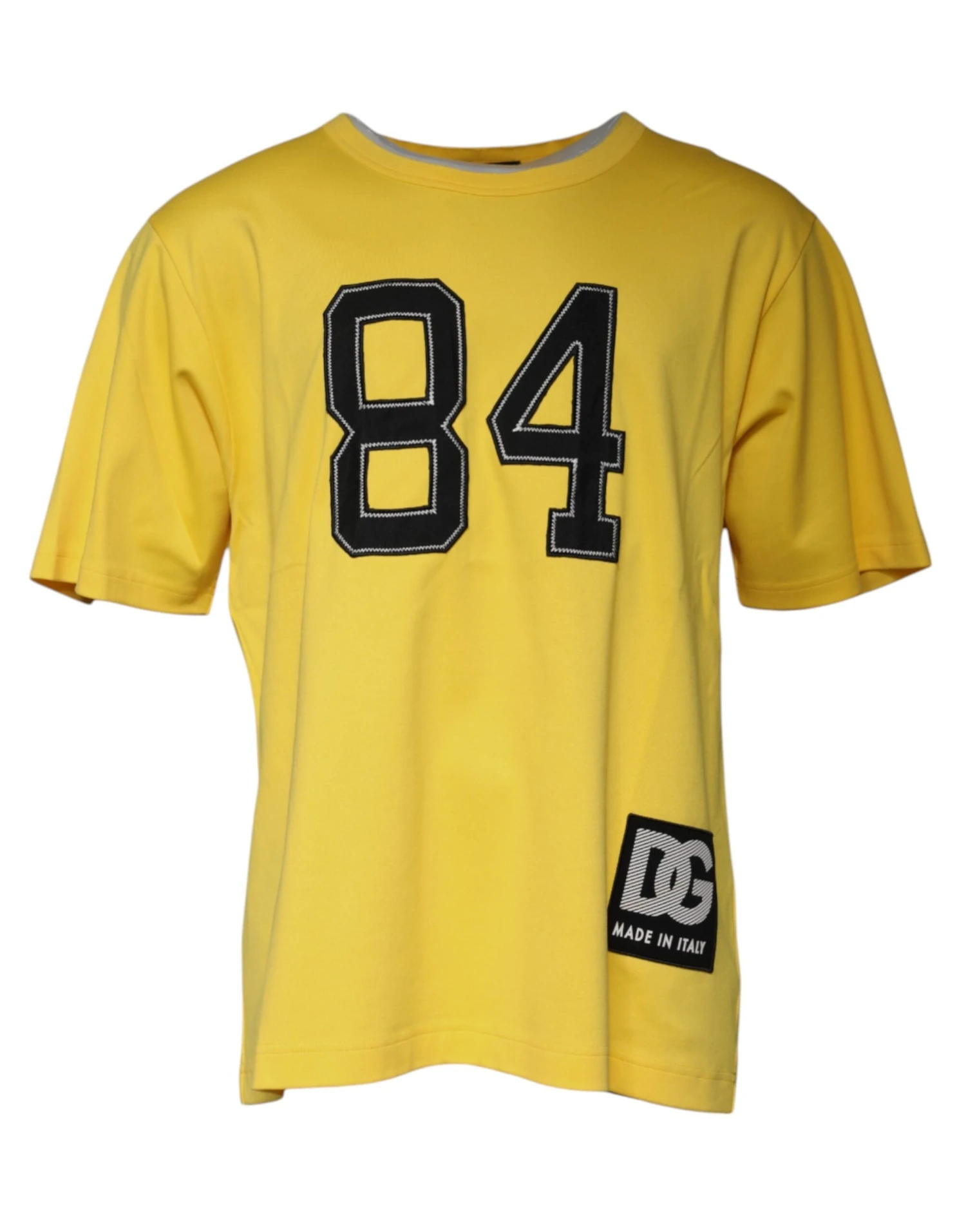 Dolce & Gabbana Yellow Crew Neck Short Sleeves Men's T-shirt 3 Dolce & Gabbana Yellow Crew Neck Short Sleeves Men's T-shirt