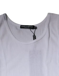 Dolce & Gabbana White Cotton Sleeveless Round Neck Tank Men's T-shirt (Pre-Owned) 11 Dolce & Gabbana White Cotton Sleeveless Round Neck Tank Men's T-shirt (Pre-Owned) -Lux Lair Store 6110042