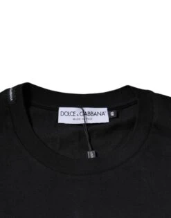 Dolce & Gabbana Black Cotton Crew Neck Short Sleeves Men's T-shirt (Pre-Owned) -Lux Lair Store 6111160