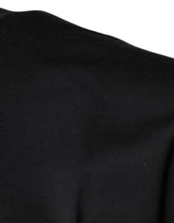 Dolce & Gabbana Black DG Logo Print Cotton Crew Neck Men's T-shirt -Lux Lair Store 6123178