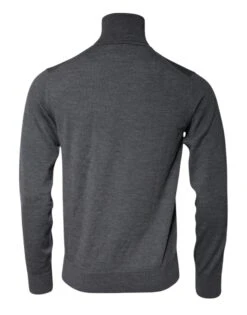 Dolce & Gabbana Gray Wool Logo Turtleneck Pullover Men's Sweater (Pre-Owned) 9 Dolce & Gabbana Gray Wool Logo Turtleneck Pullover Men's Sweater (Pre-Owned) -Lux Lair Store 6125952