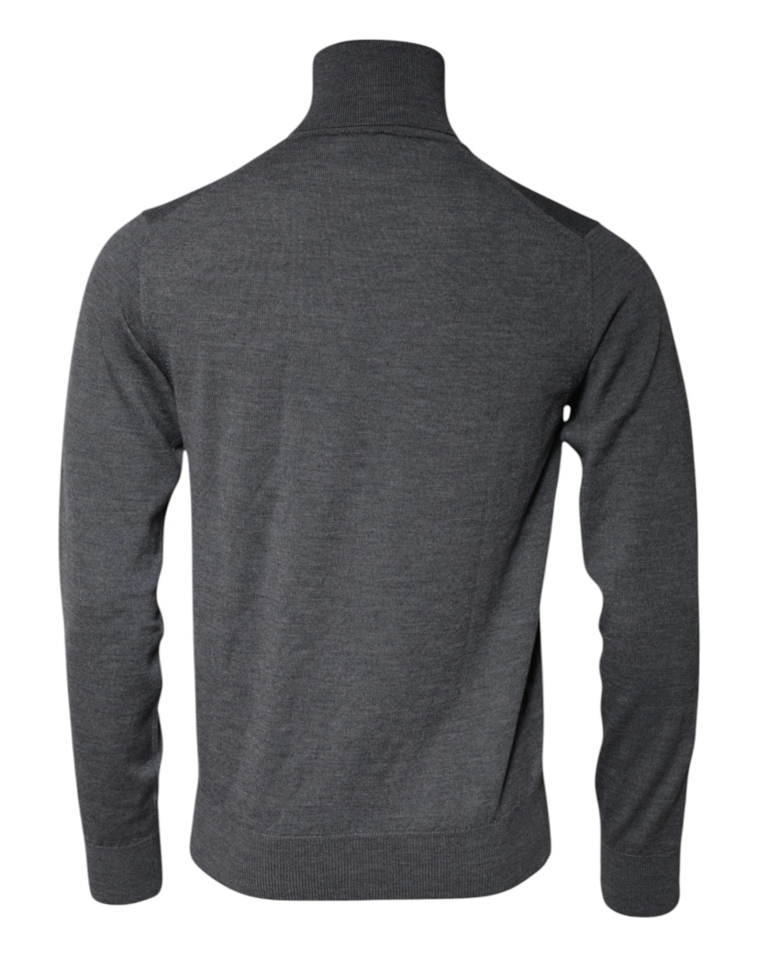 Dolce & Gabbana Gray Wool Logo Turtleneck Pullover Men's Sweater (Pre-Owned) 5 Dolce & Gabbana Gray Wool Logo Turtleneck Pullover Men's Sweater (Pre-Owned) - Image 3