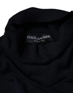 Dolce & Gabbana Blue Cashmere Turtleneck Pullover Men's Sweater (Pre-Owned) -Lux Lair Store 6126614