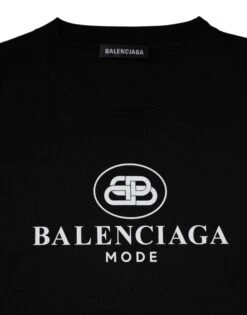 Balenciaga Black Cotton Logo Print Crew Neck Short Sleeves Men's T-shirt (Pre-Owned) 9 Balenciaga Black Cotton Logo Print Crew Neck Short Sleeves Men's T-shirt (Pre-Owned) -Lux Lair Store 6129058