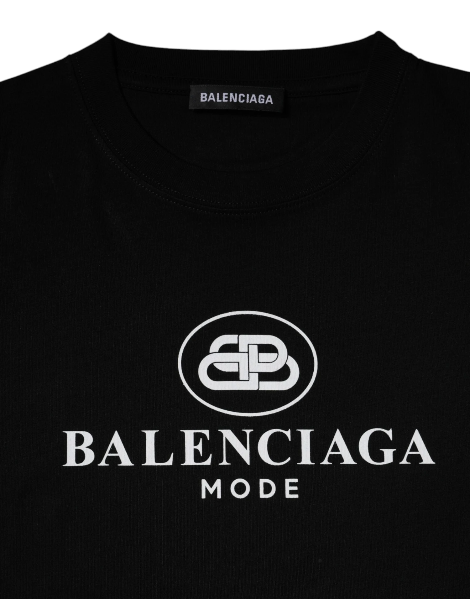Balenciaga Black Cotton Logo Print Crew Neck Short Sleeves Men's T-shirt (Pre-Owned) 5 Balenciaga Black Cotton Logo Print Crew Neck Short Sleeves Men's T-shirt (Pre-Owned) - Image 3