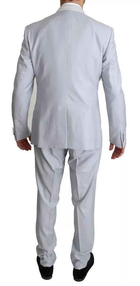 Dolce & Gabbana Light Blue SICILIA Wool 3 Piece Men's Suit 5 Dolce & Gabbana Light Blue SICILIA Wool 3 Piece Men's Suit - Image 3