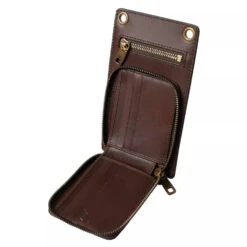Dolce & Gabbana Brown Calf Leather Zip Logo Shoulder Neck Strap Men's Wallet 13 Dolce & Gabbana Brown Calf Leather Zip Logo Shoulder Neck Strap Men's Wallet -Lux Lair Store 6154259