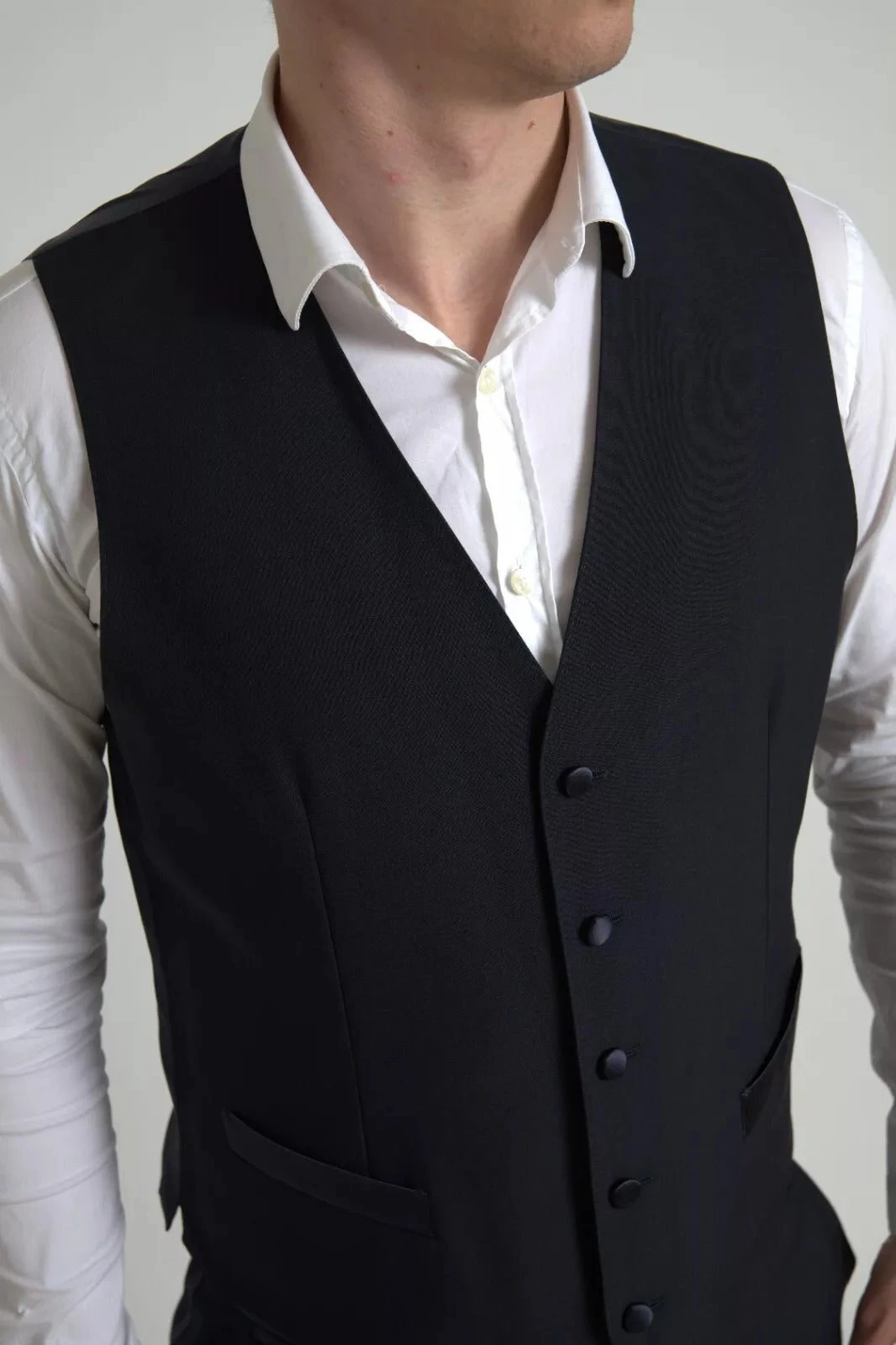 Dolce & Gabbana Black 3 Piece Single Breasted MARTINI Men's Suit (Pre-Owned) 5 Dolce & Gabbana Black 3 Piece Single Breasted MARTINI Men's Suit (Pre-Owned) - Image 3