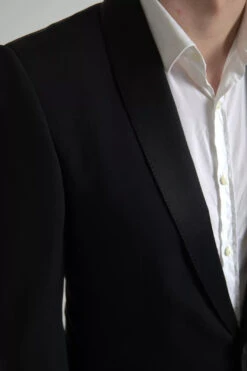 Dolce & Gabbana Black Wool Single Breasted MARTINI Men's Blazerclothing 13 Dolce & Gabbana Black Wool Single Breasted MARTINI Men's Blazerclothing -Lux Lair Store 6175633