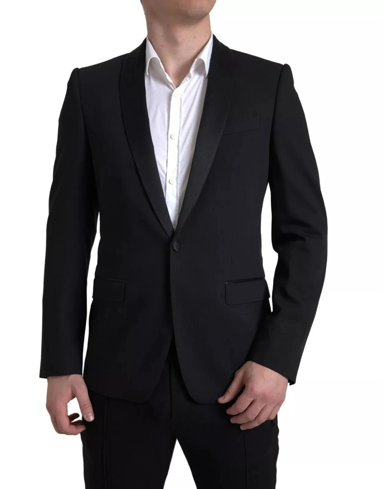 Dolce & Gabbana Black Wool Single Breasted MARTINI Men's Blazerclothing 3 Dolce & Gabbana Black Wool Single Breasted MARTINI Men's Blazerclothing