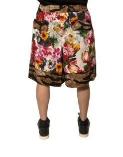 Dolce & Gabbana Multicolor Floral Cotton Men Bermuda Men's Shorts (Pre-Owned) 9 Dolce & Gabbana Multicolor Floral Cotton Men Bermuda Men's Shorts (Pre-Owned) -Lux Lair Store 6187103