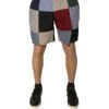 Dolce & Gabbana Multicolor Patchwork Linen Men Chino Men's Shorts (Pre-Owned) -Lux Lair Store 6187133
