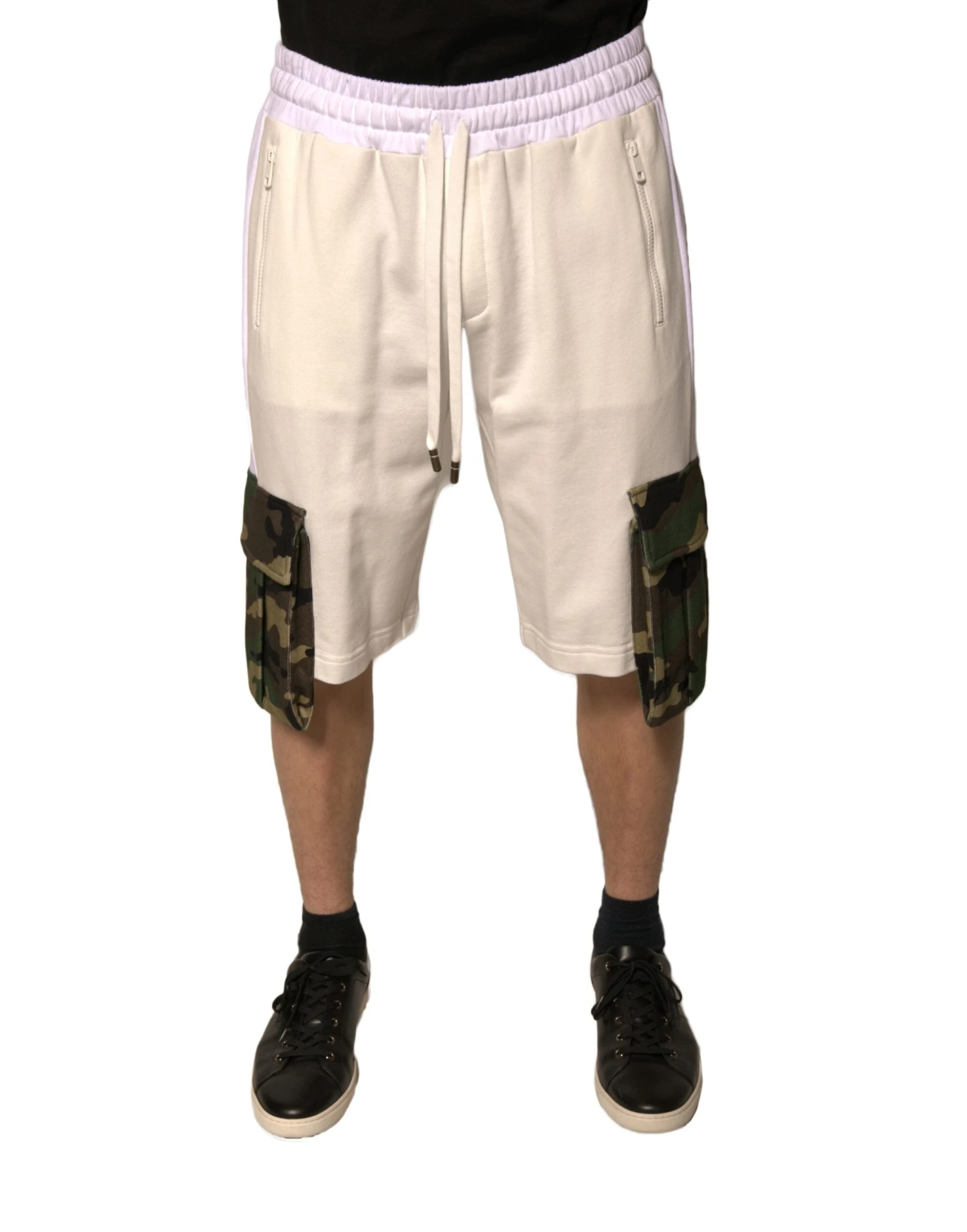 Dolce & Gabbana Beige Cotton Men Casual Cargo Bermuda Men's Shorts 3 Dolce & Gabbana Beige Cotton Men Casual Cargo Bermuda Men's Shorts