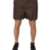 Dolce & Gabbana Brown Cotton Blend Men Mid Waist Men's Shorts 1 Dolce & Gabbana Brown Cotton Blend Men Mid Waist Men's Shorts -Lux Lair Store 6187211