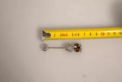 Dolce & Gabbana Silver 925 Sterling Silver Crystals Pin Collar Men's Brooch 7 Dolce & Gabbana Silver 925 Sterling Silver Crystals Pin Collar Men's Brooch -Lux Lair Store 6192669