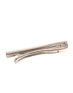 Dolce & Gabbana Silver Tone Brass Logo Branded Tie Clip Men's Bar -Lux Lair Store 6192742