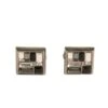 Dolce & Gabbana Silver Plated Brass Pin Crystal Men's Cufflinks (Pre-Owned) -Lux Lair Store 6192833