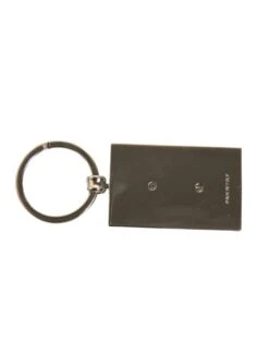 Dolce & Gabbana Black Leather Logo Metal Ring Keychain Men's Keyring -Lux Lair Store 6192841