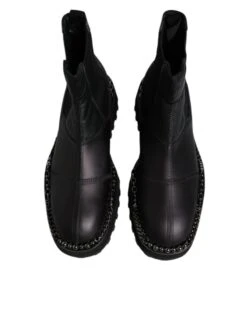 Dolce & Gabbana Black Chelsea Boots Leather Slip On Men's Shoes (Pre-Owned) -Lux Lair Store 6193366