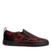 Dolce & Gabbana Red Black Leopard Cotton Men Low Top Sneakers Men's Shoes 1 Dolce & Gabbana Red Black Leopard Cotton Men Low Top Sneakers Men's Shoes -Lux Lair Store 6193581