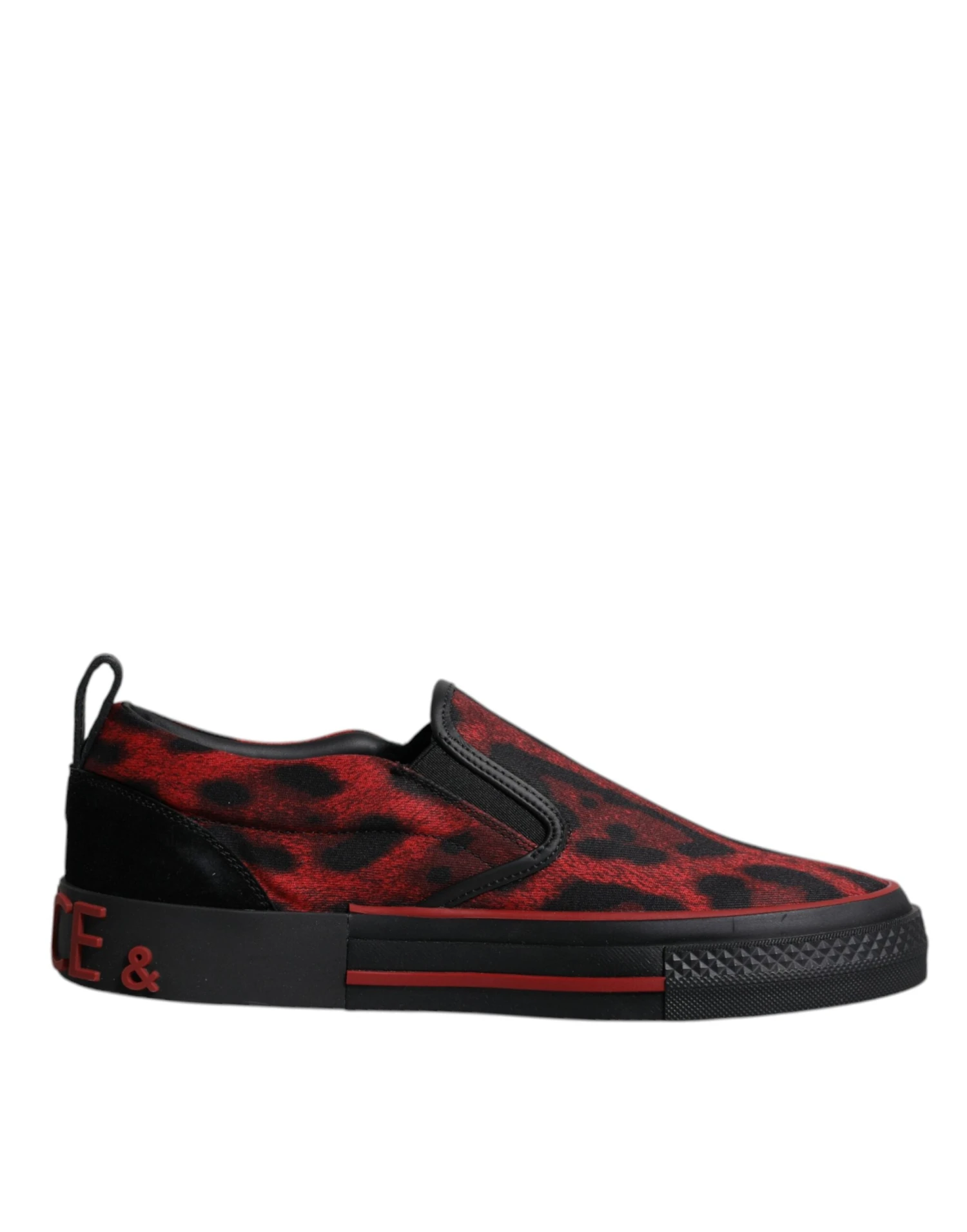 Dolce & Gabbana Red Black Leopard Cotton Men Low Top Sneakers Men's Shoes 3 Dolce & Gabbana Red Black Leopard Cotton Men Low Top Sneakers Men's Shoes