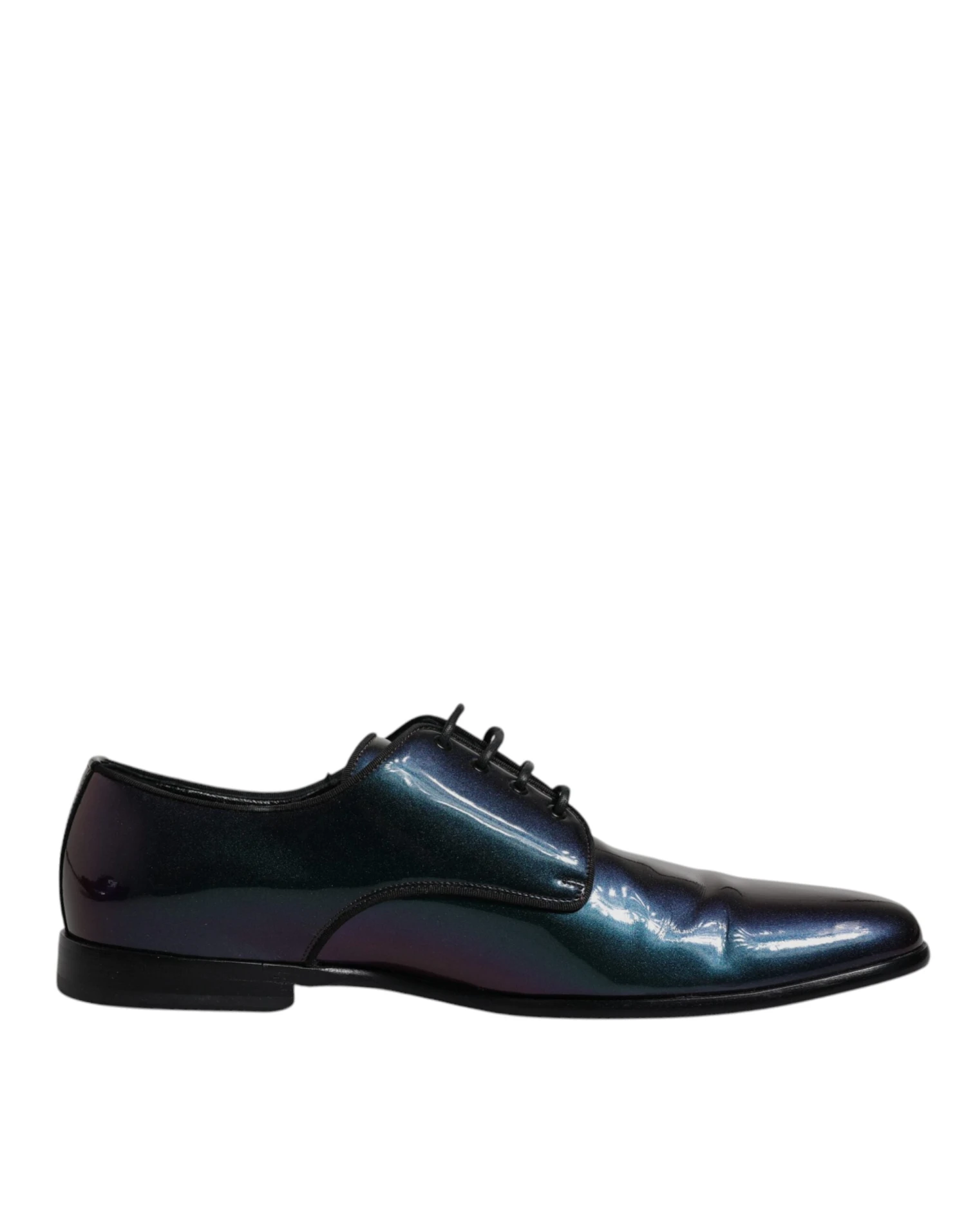 Dolce & Gabbana Multicolor Peacock Patent Leather Derby Men Dress Men's Shoes (Pre-Owned) 3 Dolce & Gabbana Multicolor Peacock Patent Leather Derby Men Dress Men's Shoes (Pre-Owned)
