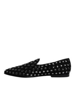 Dolce & Gabbana Black Crystal Embellished Loafers Dress Men's Shoes 11 Dolce & Gabbana Black Crystal Embellished Loafers Dress Men's Shoes -Lux Lair Store 6194065